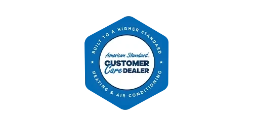 American Standard Customer Care Dealer badge -- Cold Factor HVAC